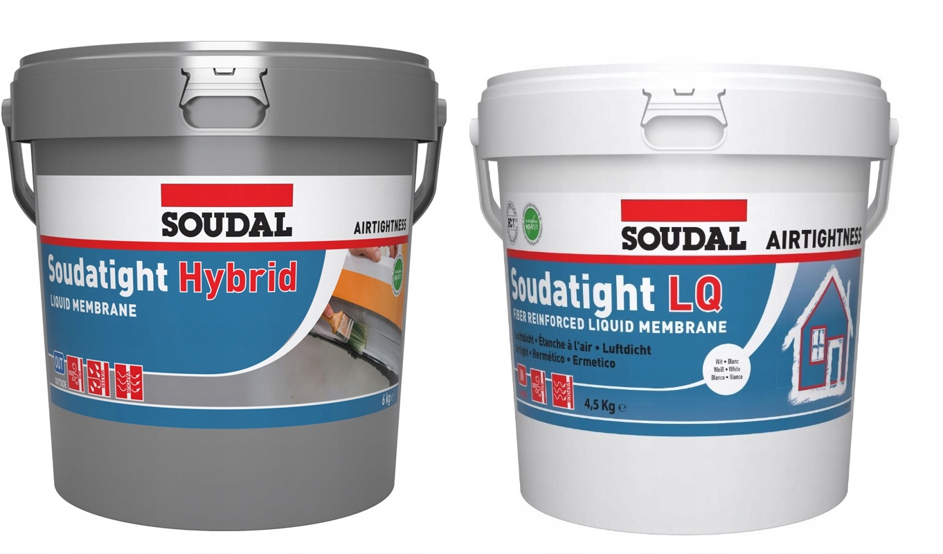 Soudal Sws tekutá membrána Hybrid 6 kg vnější Lq 4,5 kg Bílá vnitřní