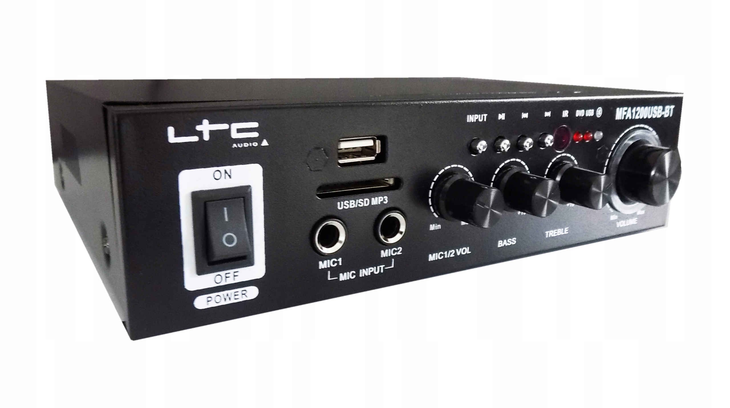 WZMACNIACZ STEREO BLUETOOTH USB MP3 DO KOLUMN GŁOŚNIKÓW AUX System dźwięku 2.0