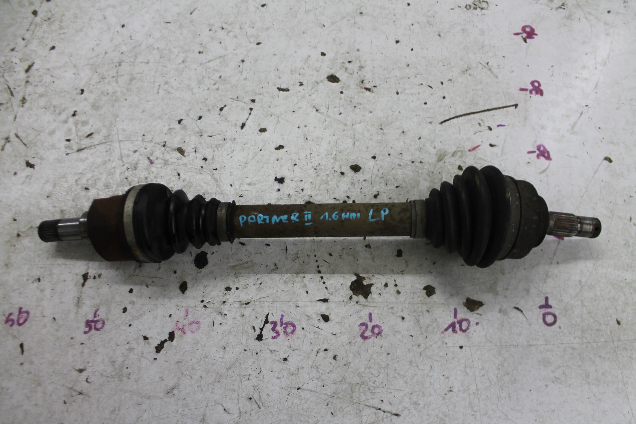 semi-axis left front left front BERLINGO II PARTNER II 1.6 HDI 08-12