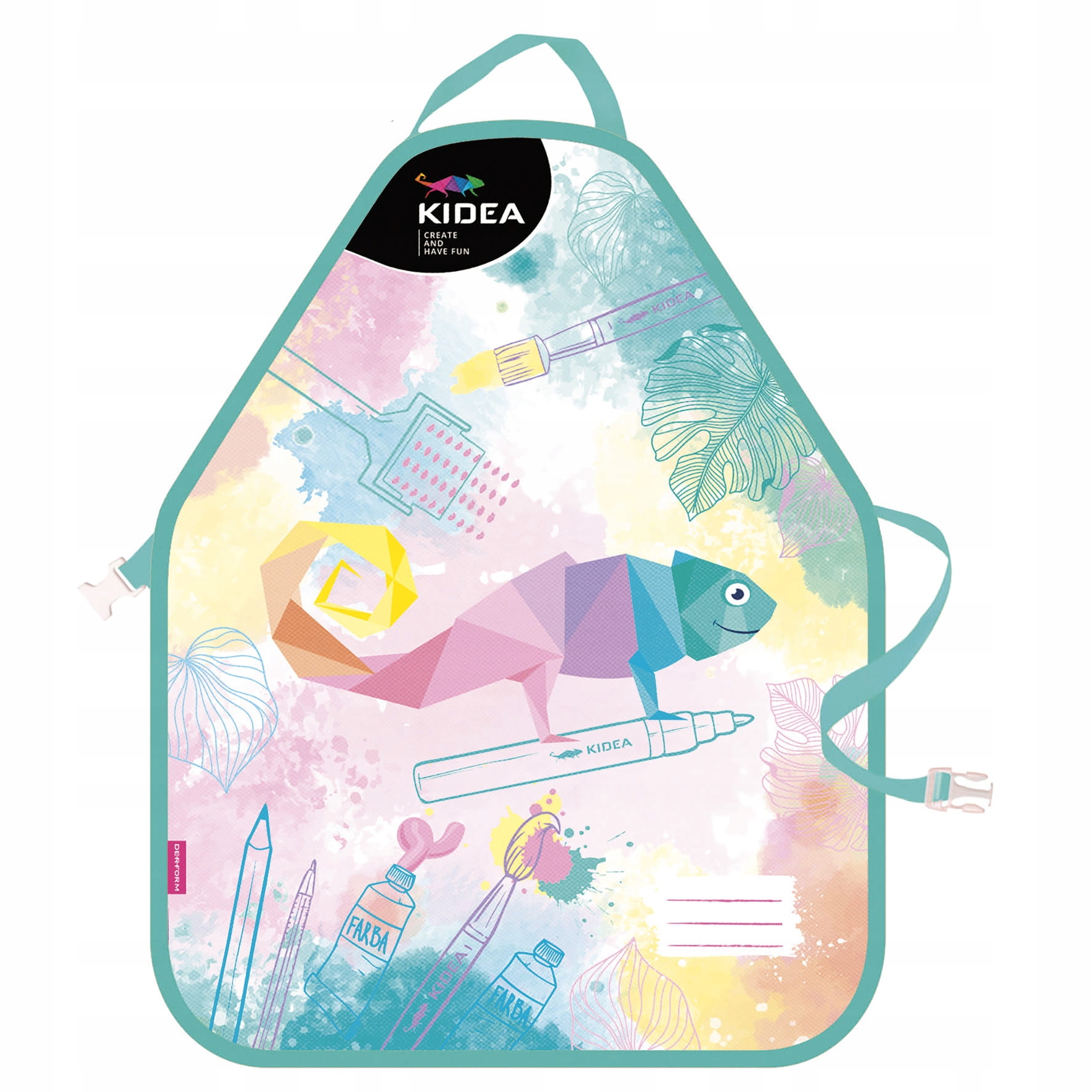 PASTELOWY FARTUSZEK do malowania farbami 0618