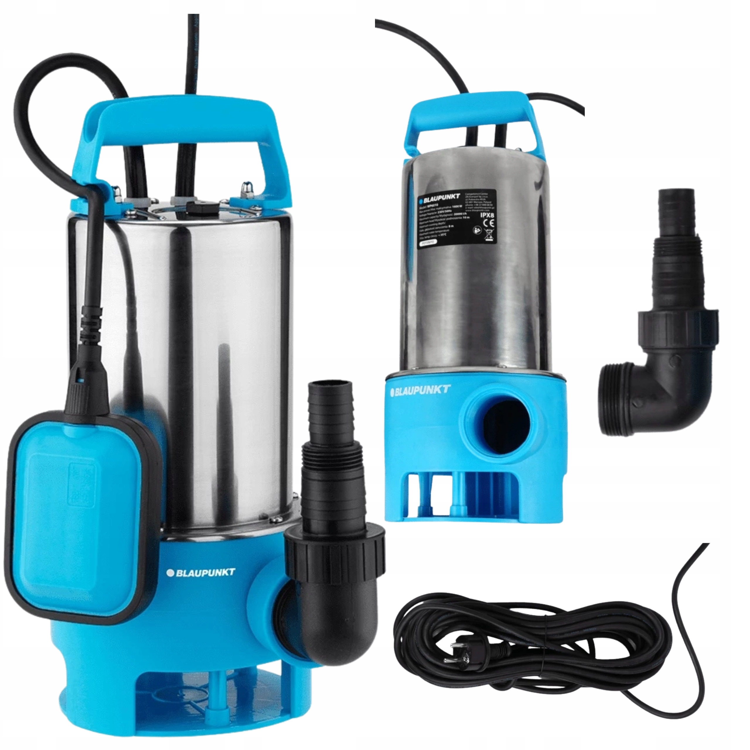 Pompa do wody brudnej Zatapialna 20000 l/h 1600 W Blaupunkt WP6010