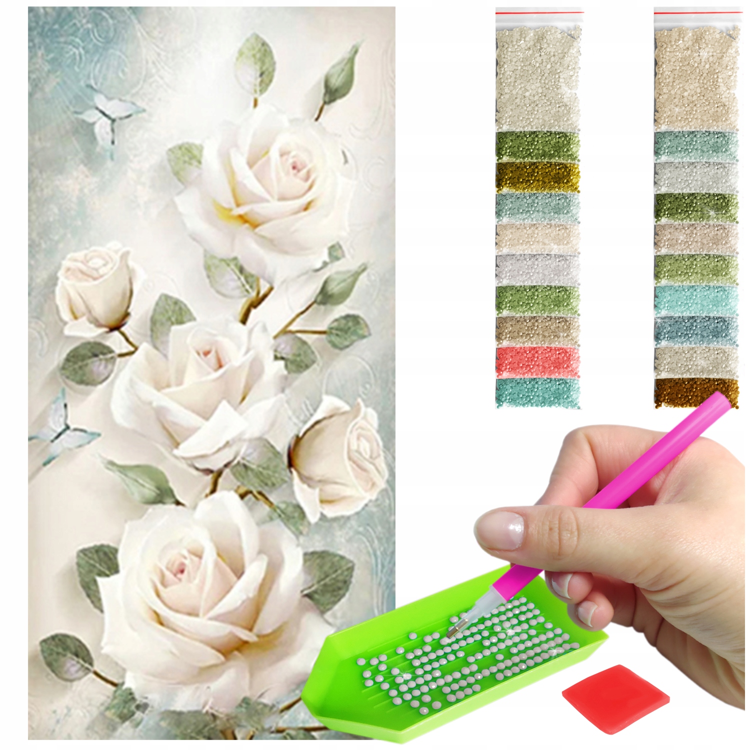 Diamantová výšivka Diamond Painting 5D B.duży 40x80cm