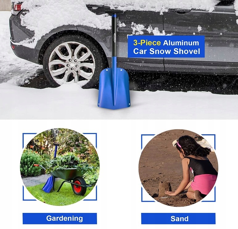 SZUFLA LAWINOWA SZUFLA DO ŚNIEGU ALUMINIOWA TORBA Długość narzędzia 82 cm