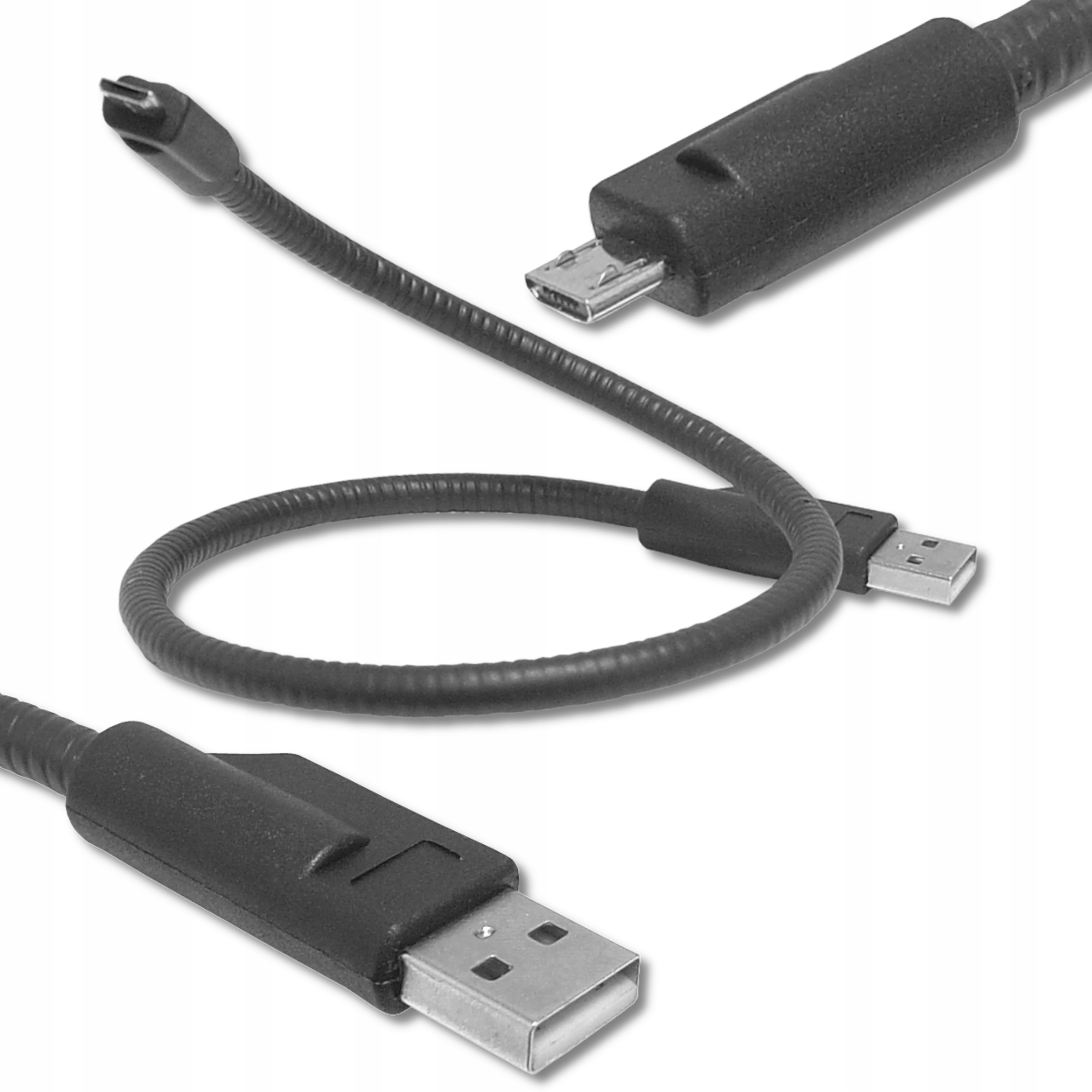 

Sztywny Kabel Micro Usb 45 CM Czarny