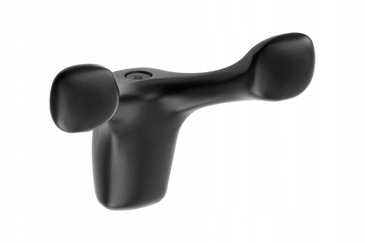 WIESZAK MEBLOWY, HACZYK METALOWY ścienny na ubrania DW02 CZARNY MAT