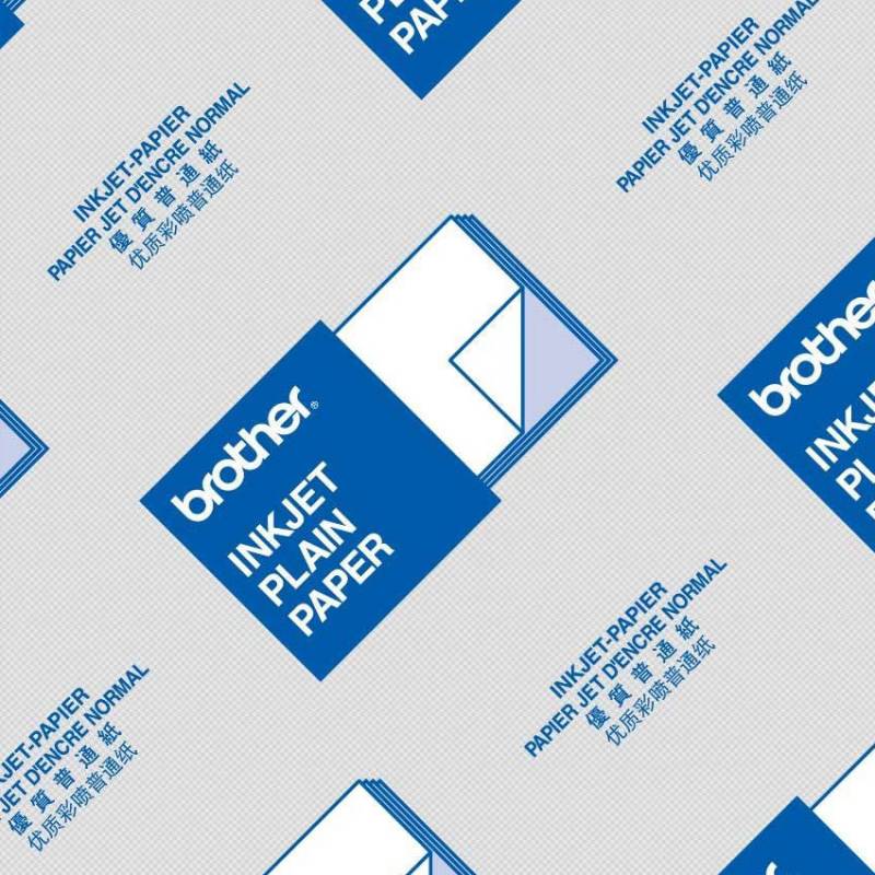 Oryginalny papier A4 do drukarek drukarki Brother 250 arkuszy cienki biały Marka Brother