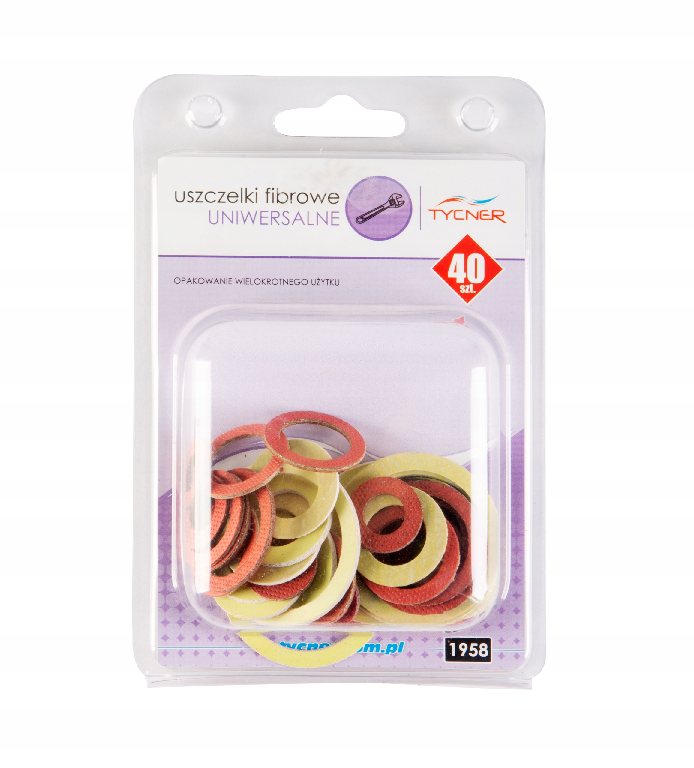 Zestaw uszczelek fibrowych uniwersalnych mix 40szt Marka Tycner