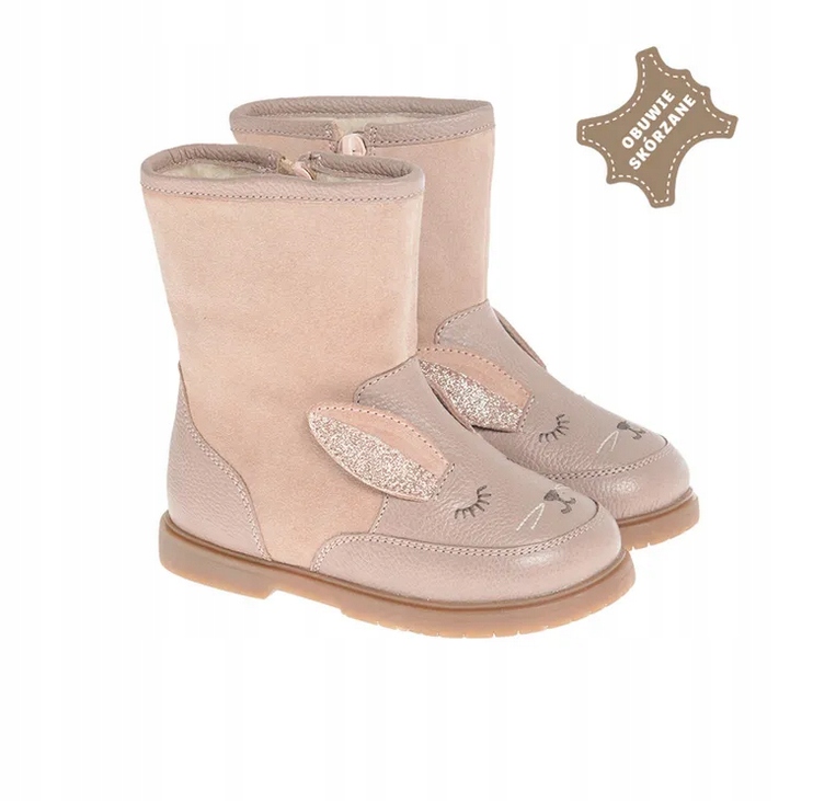 Cool Club buty kozaki dzięwczęce ocieplane skórzane r 22