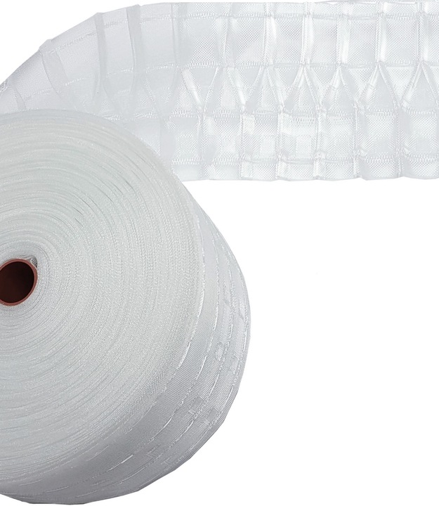 TAŚMA MARSZCZĄCA DIAMENT 10CM X Y ŻYŁKA CAŁA ROLKA