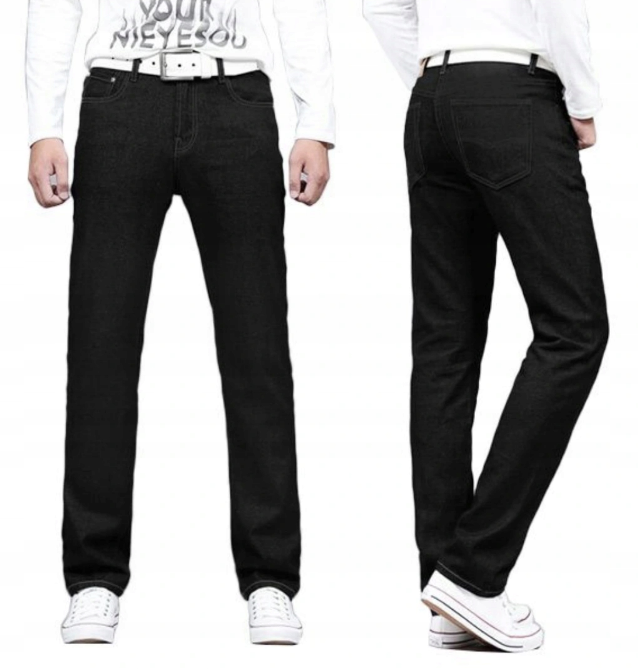 

Czarne Jeansy Spodnie Męskie Hunter 610/6 W45 L36