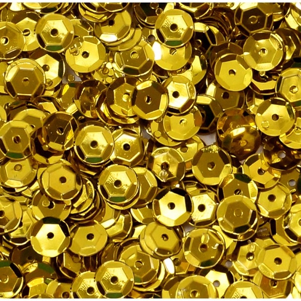 Cekiny Łamane 6MM 15G 1200szt Metal Złote