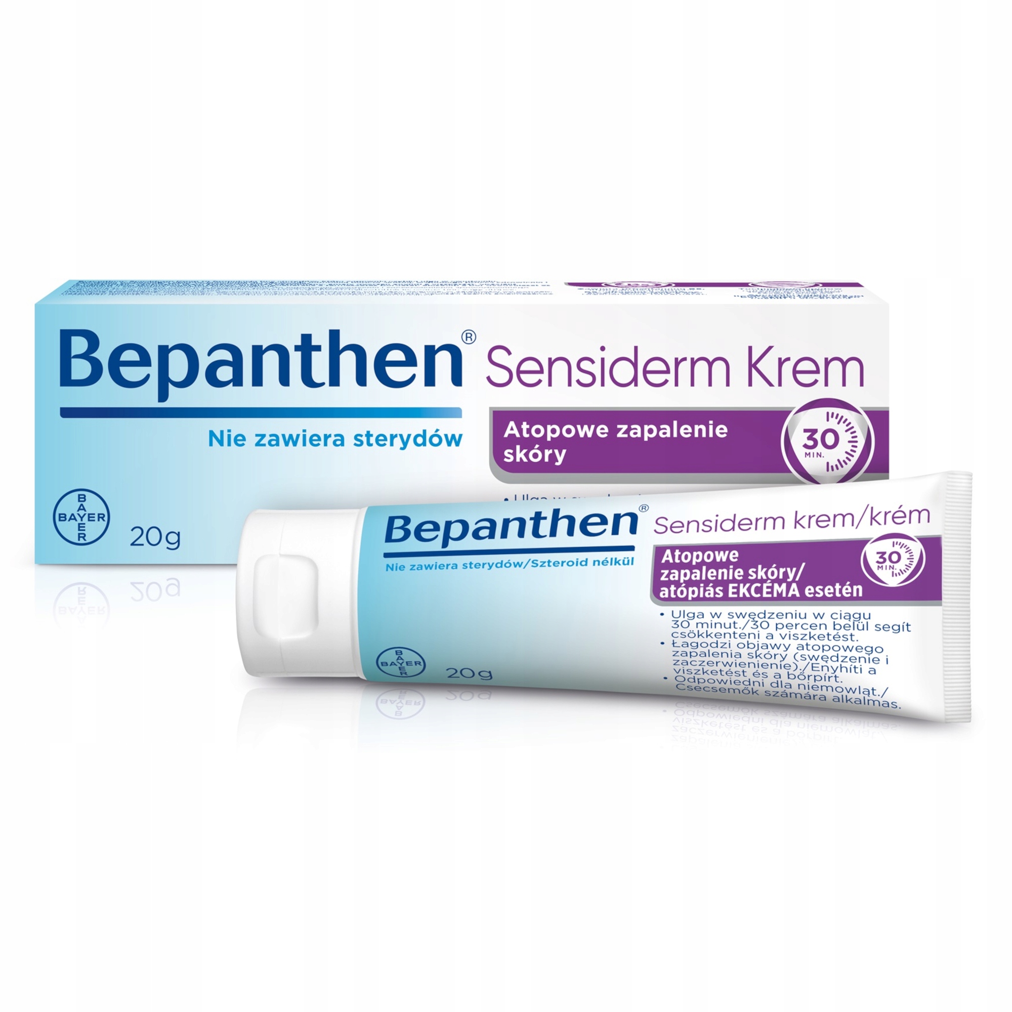 

Bepanthen Sensiderm Krem leczenie Azs i egzemy 20g
