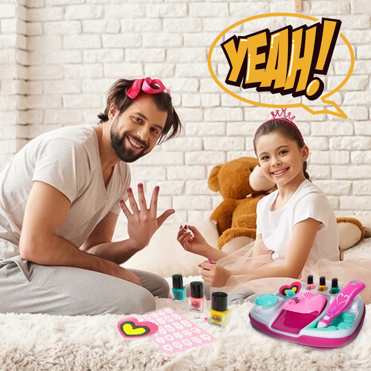 Zestaw Do Malowania Paznokci Lakiery Brokaty Suszarka Prezent Na Mikołaja Marka Stator