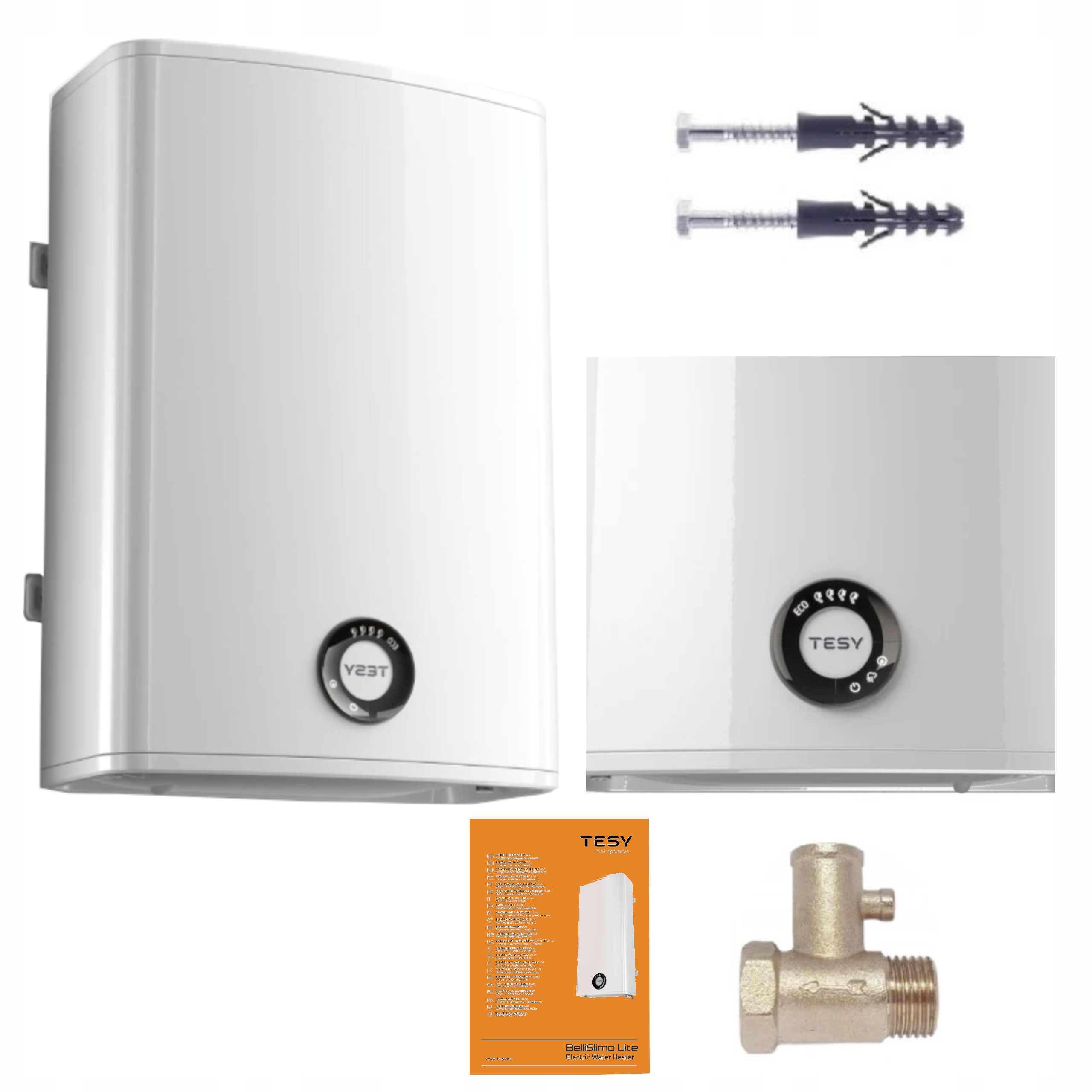 BOJLER ELEKTRYCZNY PODGRZEWACZ TESY BelliSlimo Lite 40 L Eco Smart