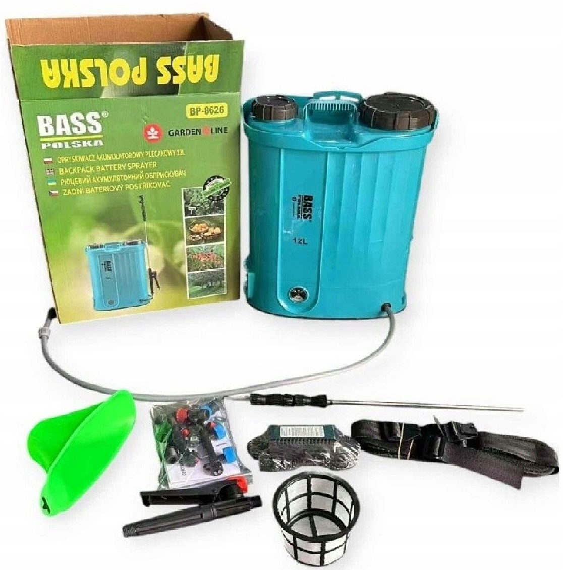 Opryskiwacz Elektryczny Plecakowy Akumulatorowy 12L Dysza Herbicydowa
