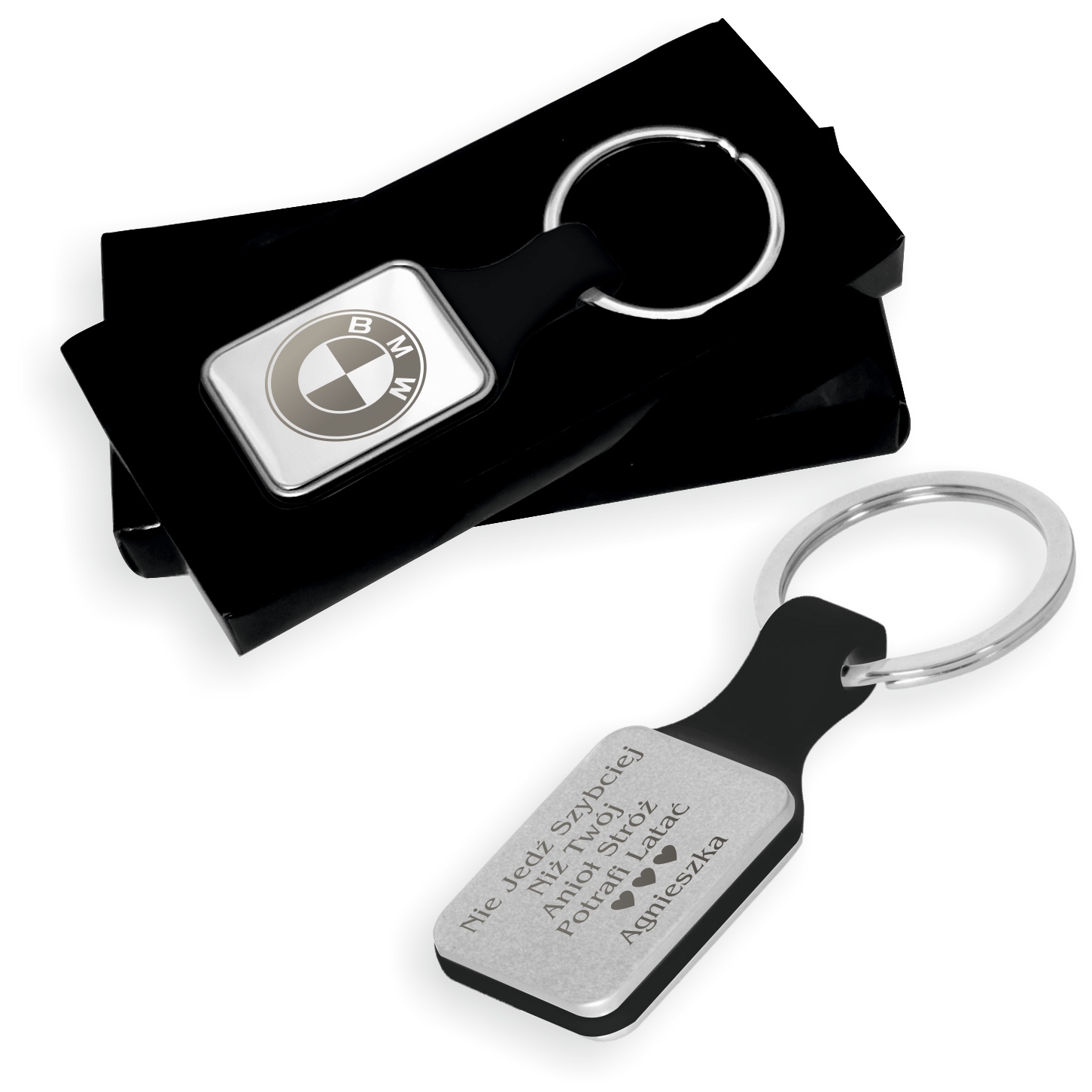 

Brelok czarny silikon-metal Auto Zodiak Grawer [sp