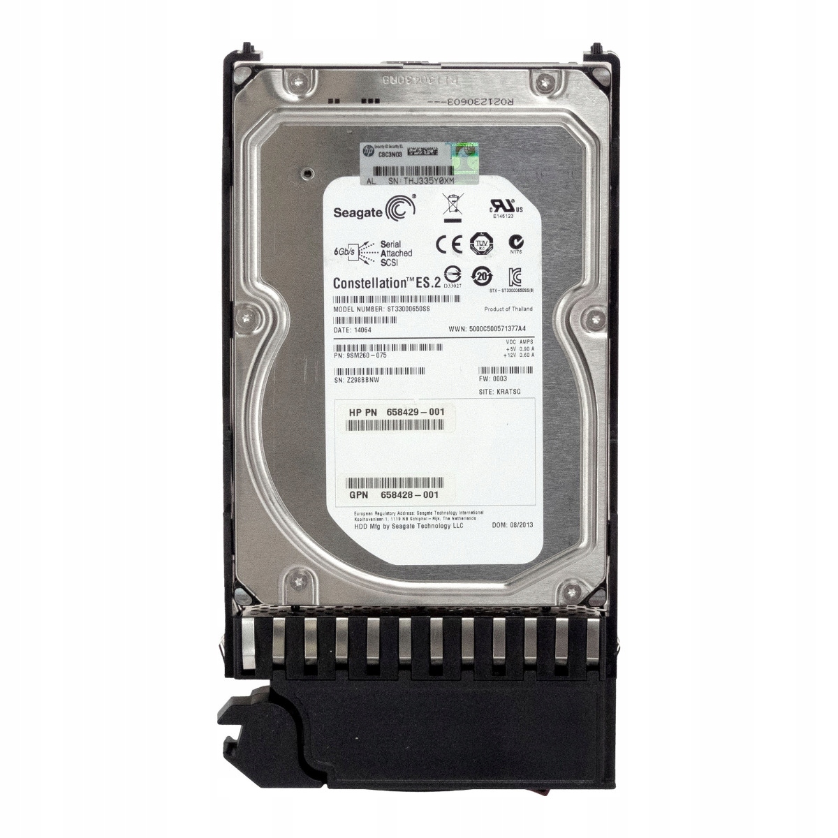 Hp 656102-001 658429-001 3TB 7.2K 64MB SAS-2 3.5'' ST33000650SS