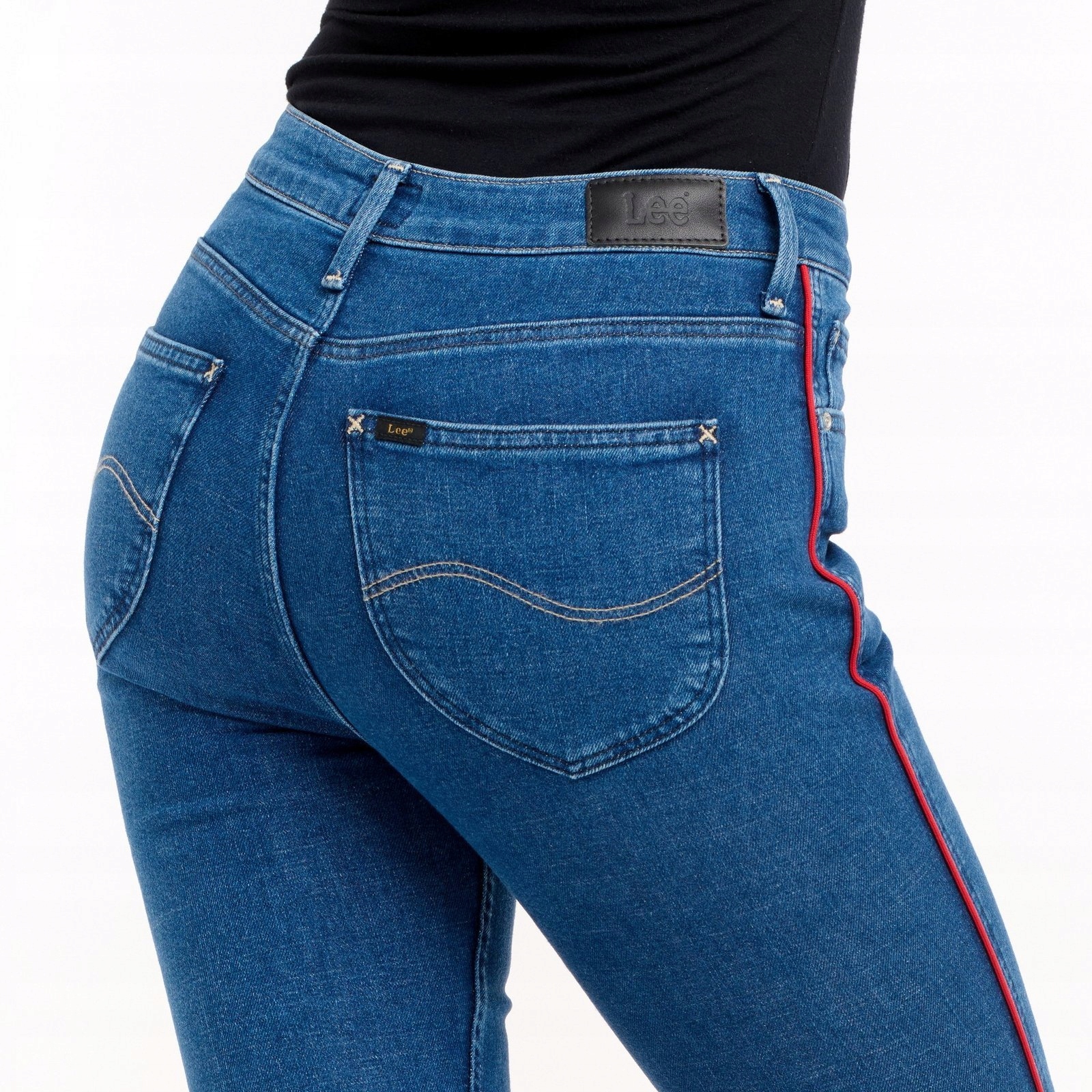 LEE SCARLETT PIPING HIGH RED STOWE L31VROOR 29/33 Marka Lee