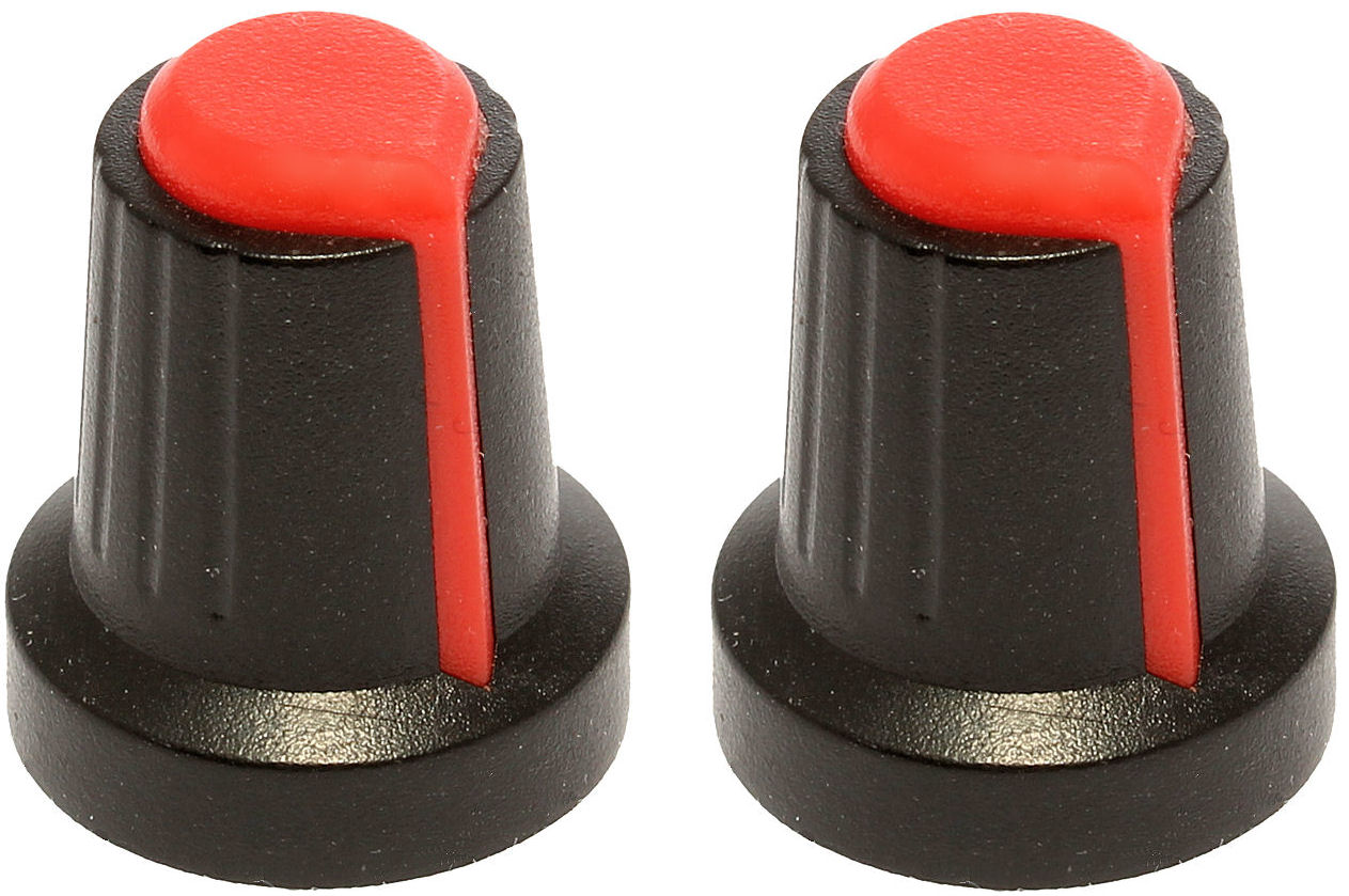 

Gałka Potencjometru oś 6mm Czerwony 15x17mm 2szt