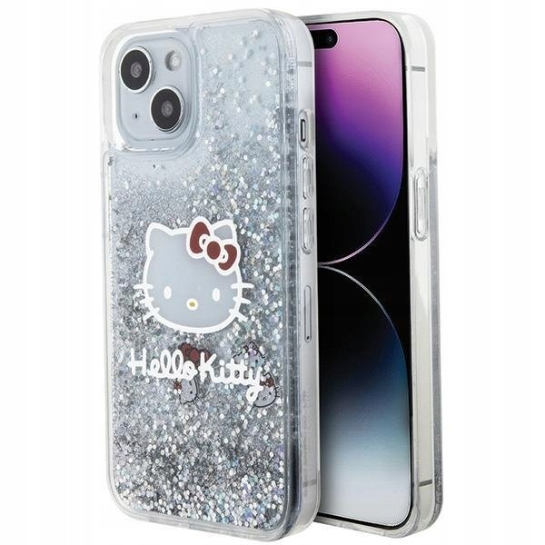 Hello Kitty HKHCP14SLIKHET iPhone 14 15 13 6.1" srebrny/silver har