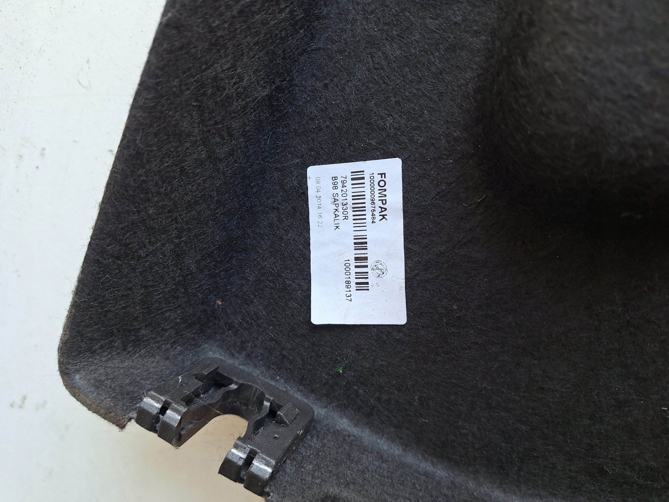 RENAULT CLIO IV HB 12-20 rear plato