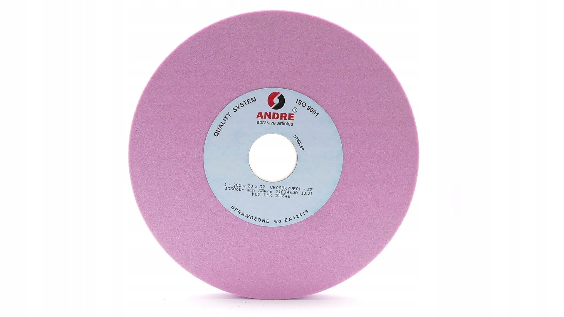 Ściernica płaska, typ 1 200MM x 20MM x 32MM Cra 80K Andre (511346)