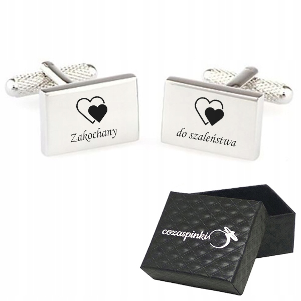 

Spinki do mankietów Zakochany Do Szaleństwa ślub