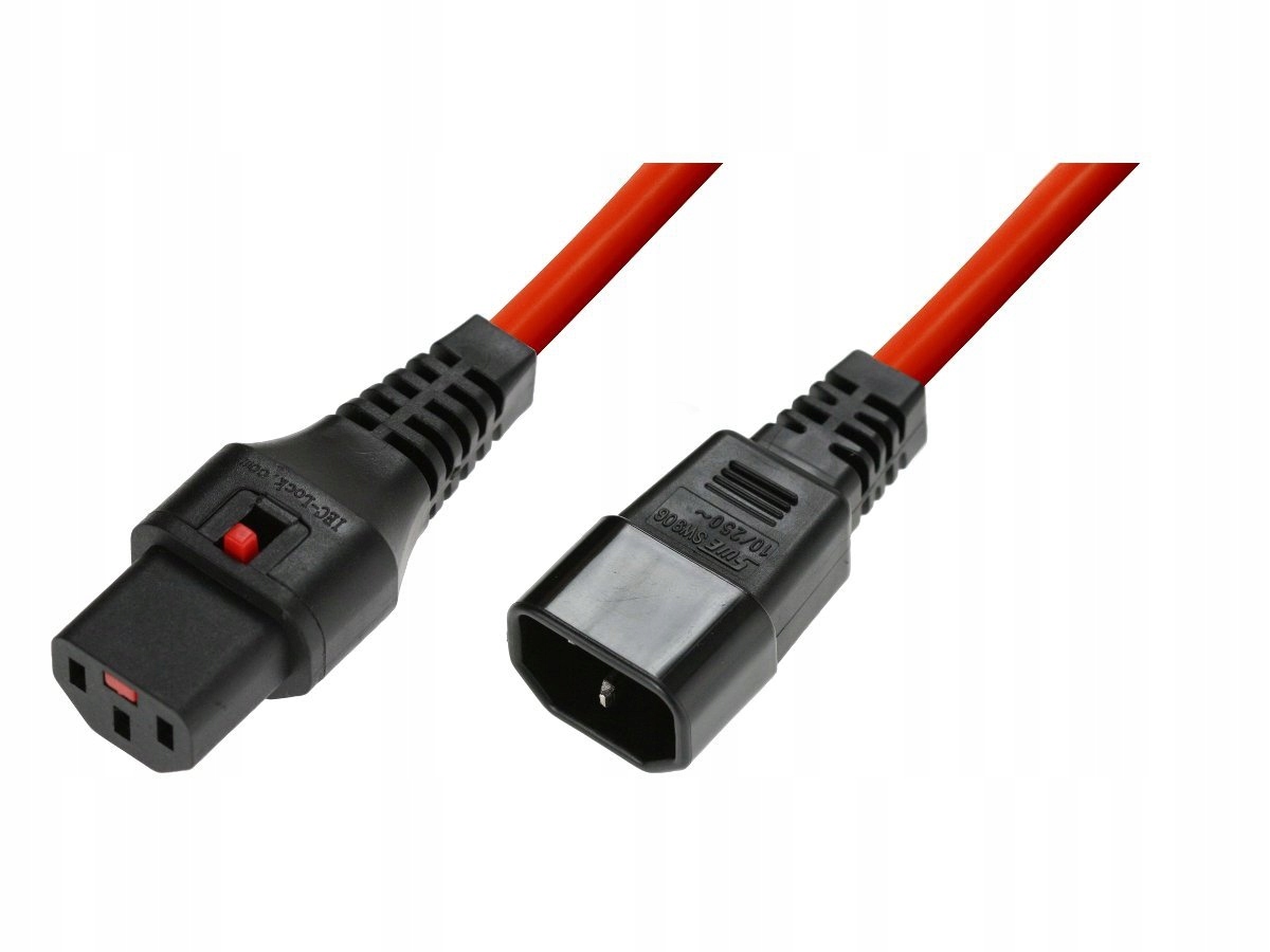 

Kabel przedłużający Iec Lock 3x1mm2 C14 C13 3m