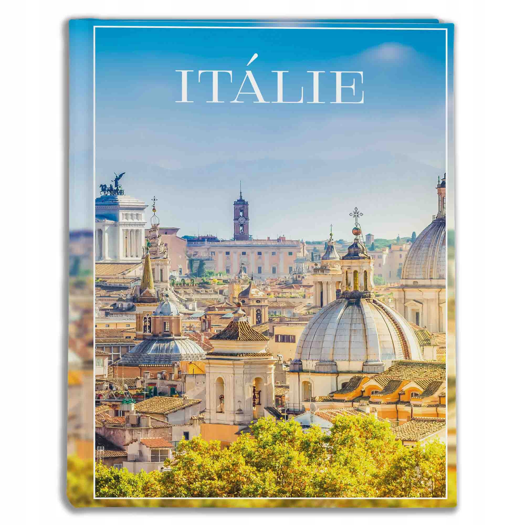 Tradiční album na fotografie se 100 černými listy 19,5x26 cm, Itálie 750(cz)