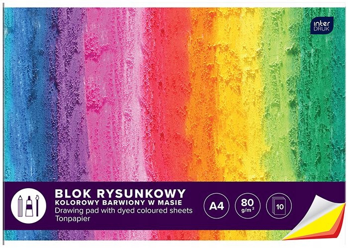 

Blok rysunkowy Interdruk A4-10 80g Kolorowy