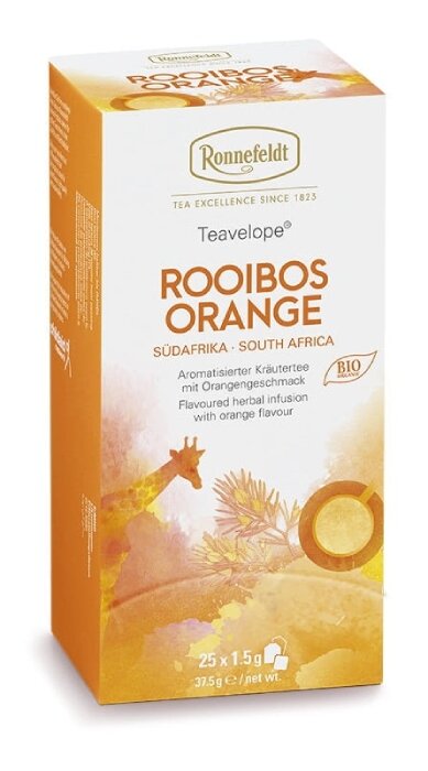 Expresný bylinný čaj Ronnefeldt Rooibos Orange 25x2,5g