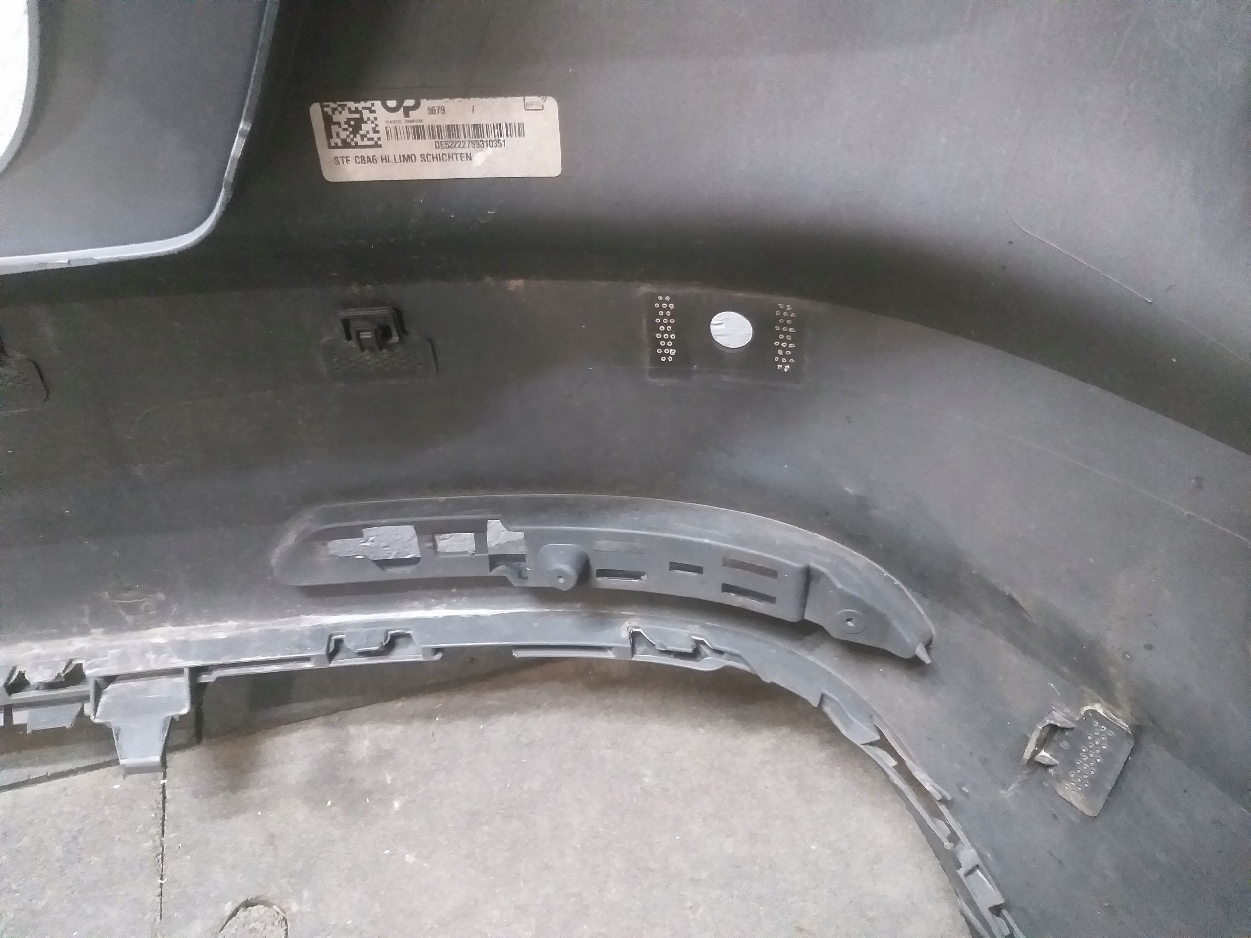 BUMPER REAR PART AUDI A6 C8 SEDAN 4K5