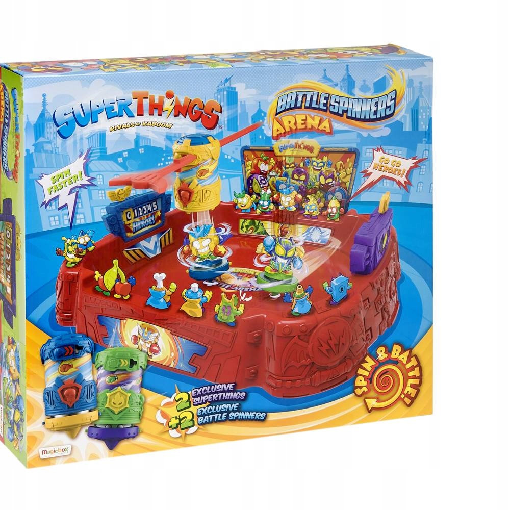 SUPER ZINGS THINGS ARENA BITEWNA STADION + 2 SPINERY Outlet Stan opakowania uszkodzone