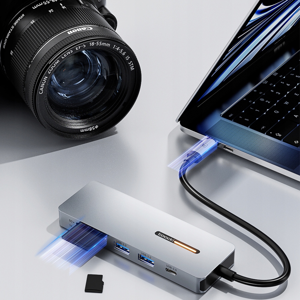 Toocki Wielofunkcyjna stacja dokująca 7 w 1 z adapterem HUB USB-C EAN (GTIN) 6976018373143