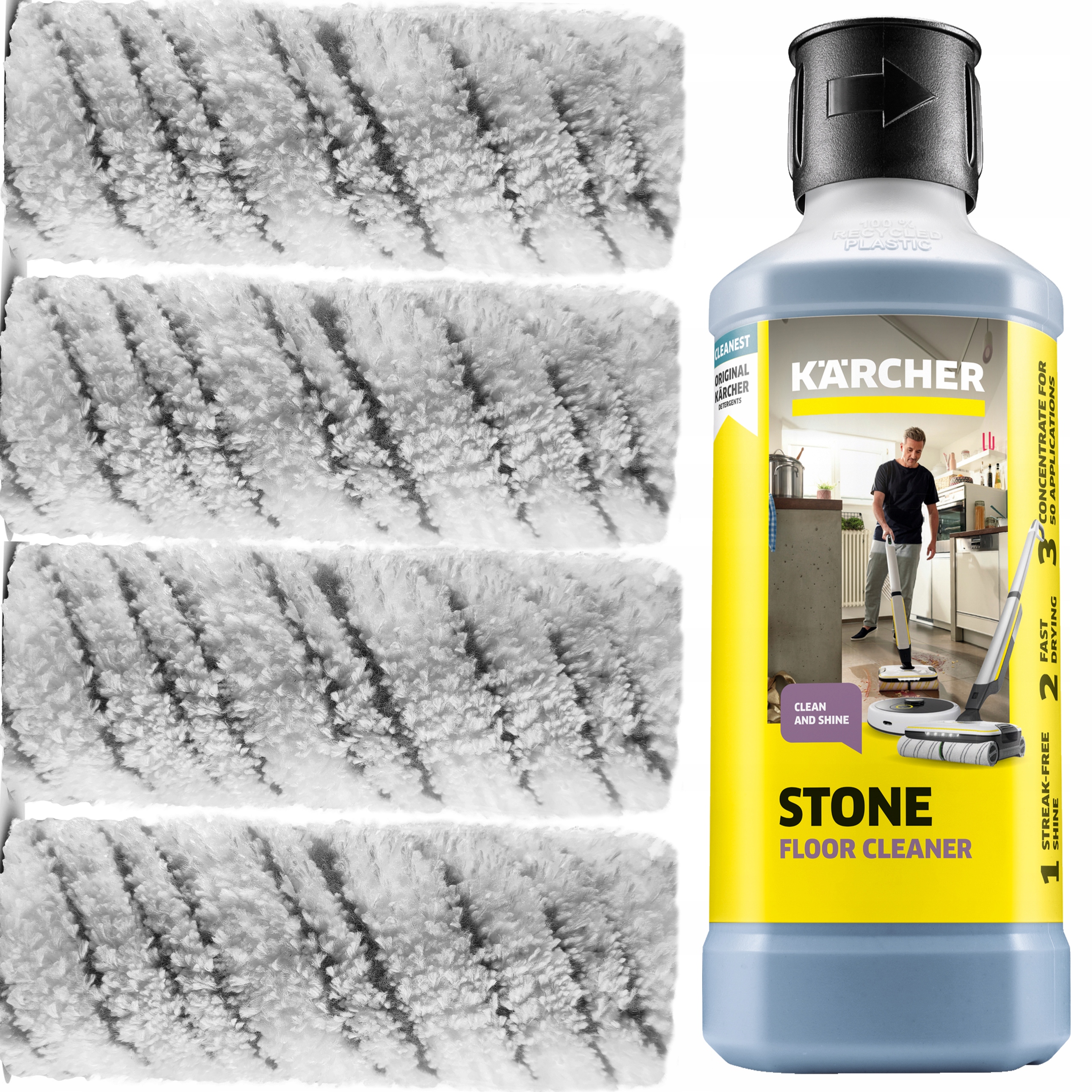 Kapalina RM537 Šedé Podložky Pro Mop Fc 7 Fc 5 Karcher