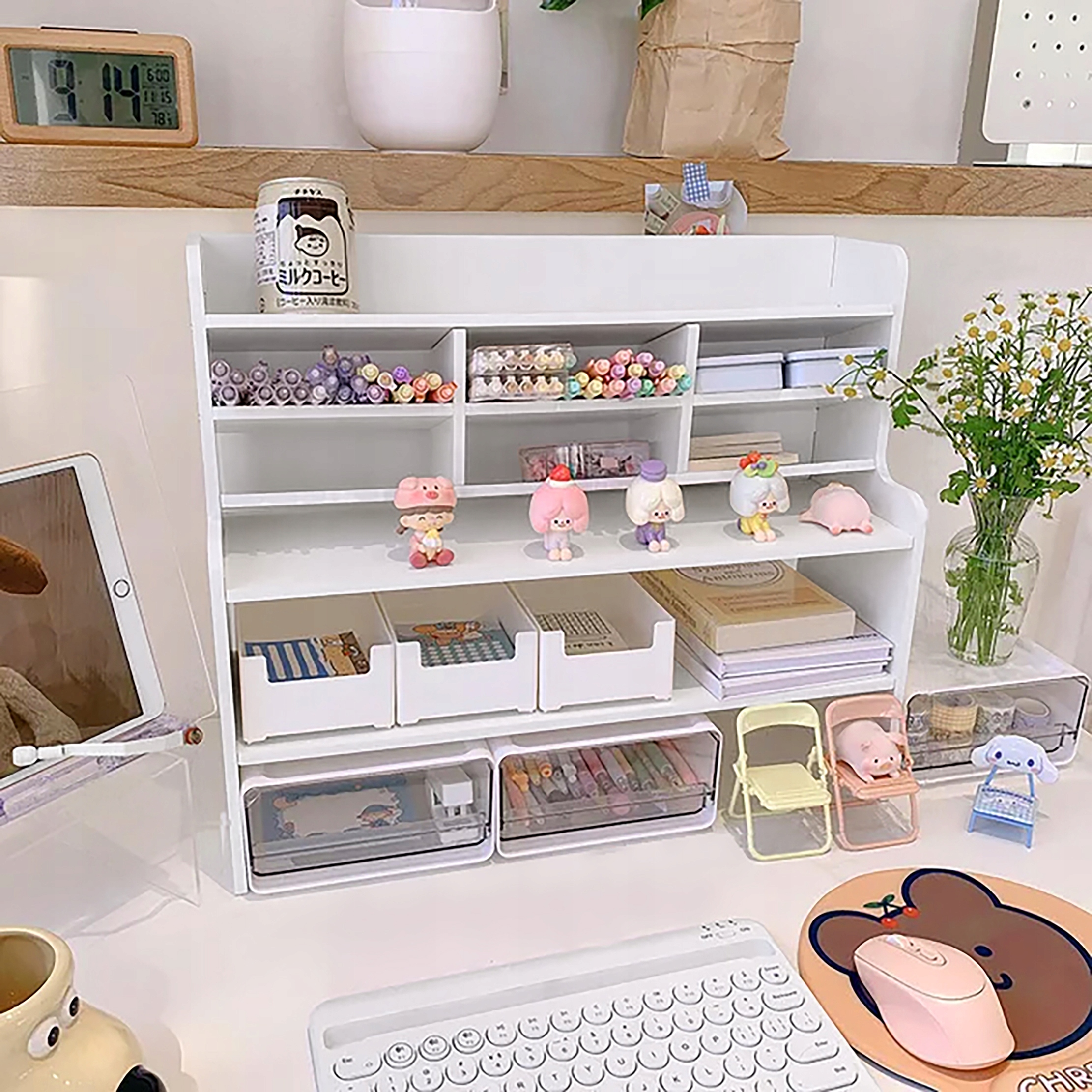 SZAFKA PRZYBORNIK ORGANIZER NA BIURKO PÓŁKI REGAŁ DUŻY Marka Verk Group