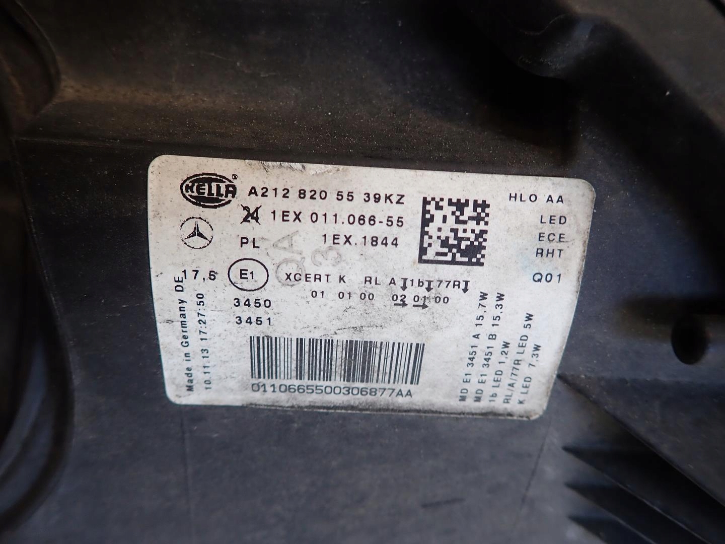 light front left MERCEDES E-KLASA W212 LIFT 2013- FULL LED A2128205539