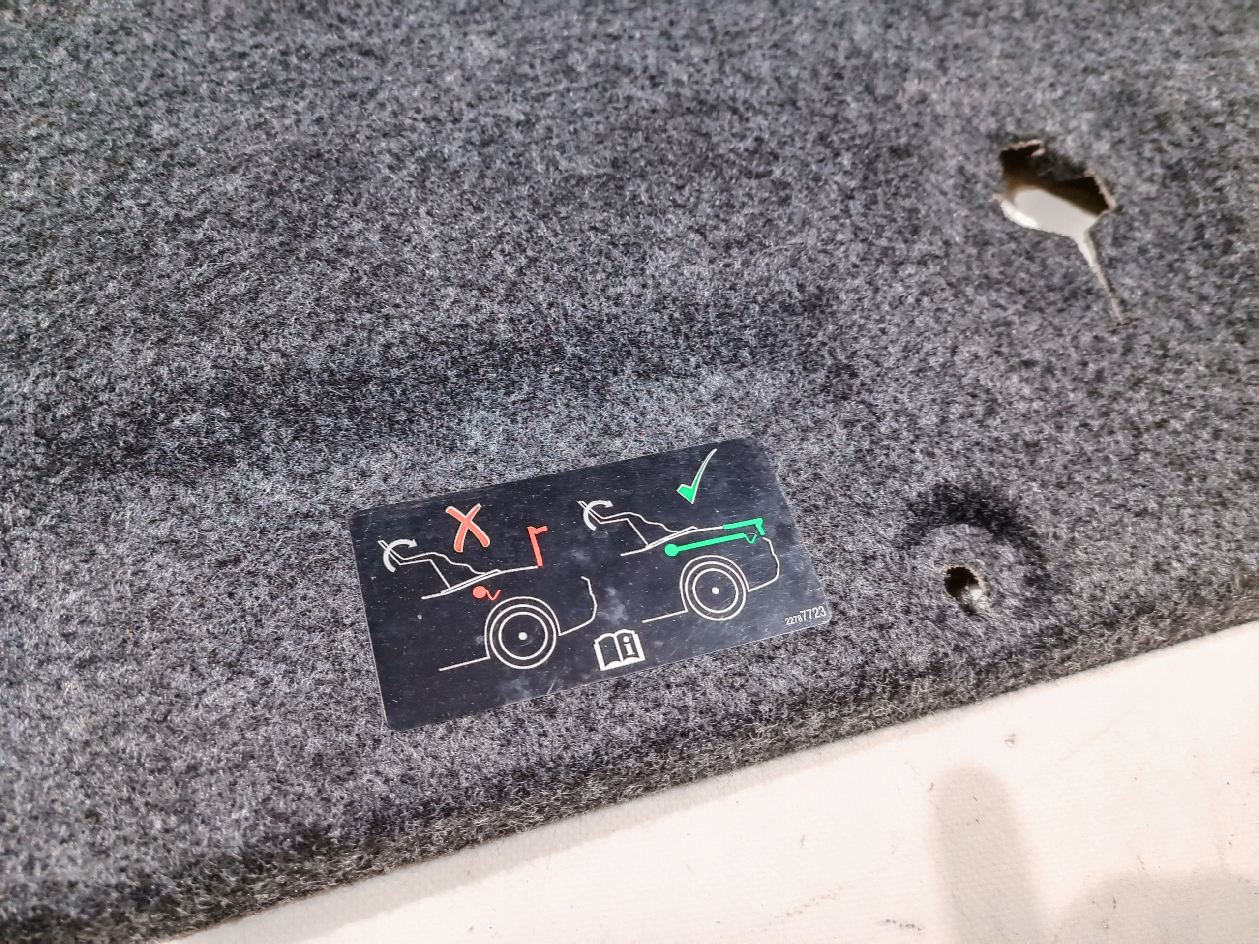 upholstery bonnet boot Chevrolet Camaro Cabrio 2014-2015