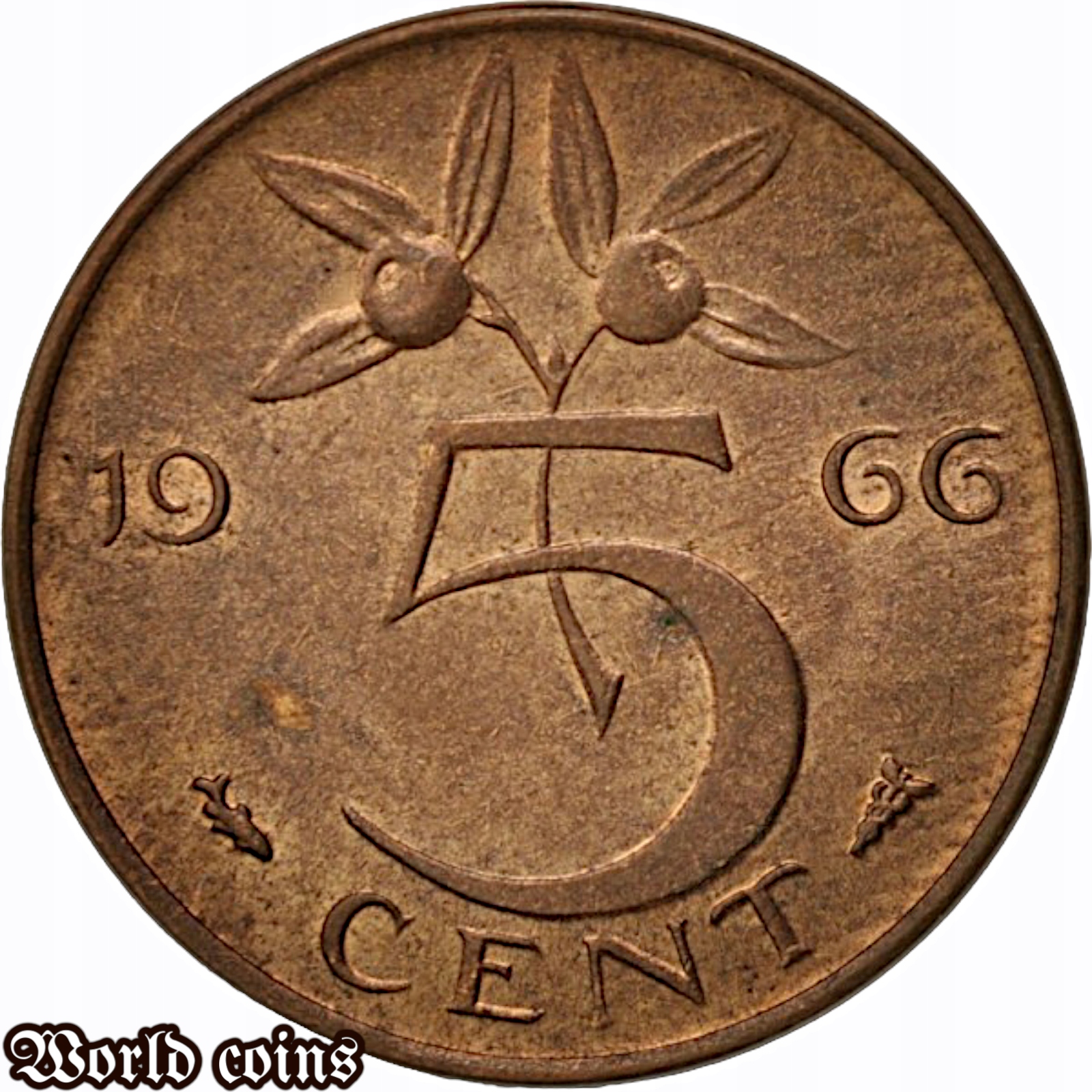 5 CENTÓW 1966 HOLANDIA