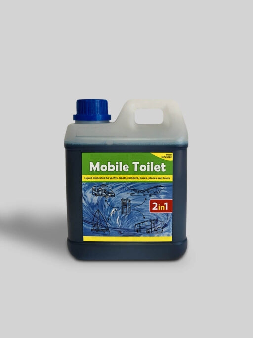 PŁYN DO TOALETY TURYSTYCZNEJ 2w1 KASETA + SPŁUCZKA - MOBILE TOILET 2L Marka inna