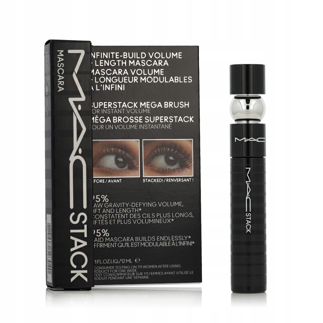 Řasenka Mac Stack černá 12 ml
