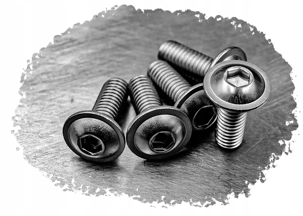 M8X16 ŚRUBA IMBUS AMPULOWA DO OWIEWEK KOŁNIERZOWA NIERDZEWNA 7380F (10) Norma -/7380-2