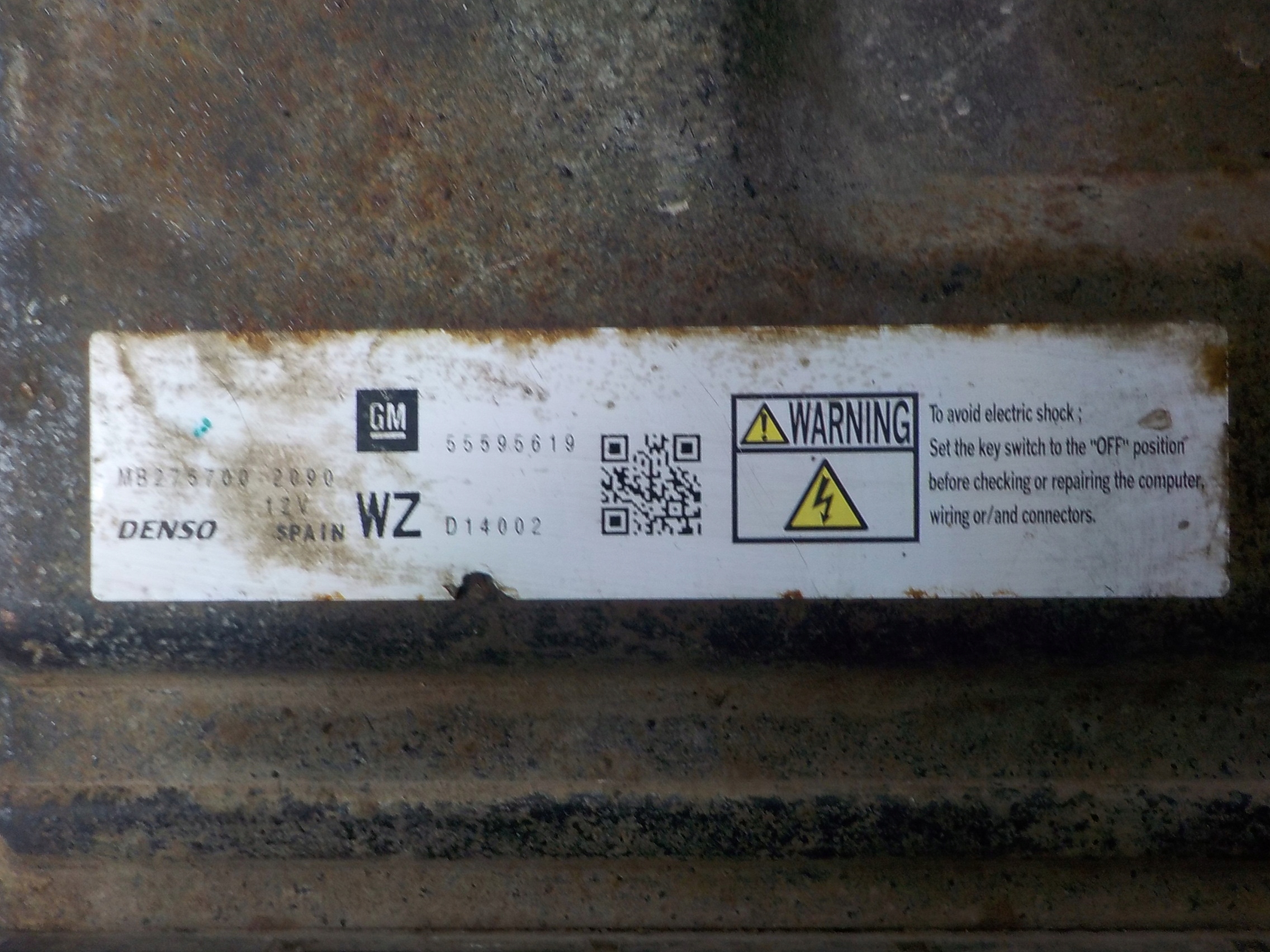 OPEL ZAFIRA B computer control unit 55595619 275700-2090 WZ