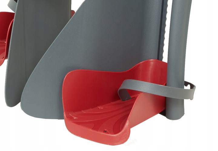 BELLELLI PEPE BEZPIECZNY FOTELIK ROWEROWY ROWER MONTOWANY NA RAMĘ Kolor dominujący szary