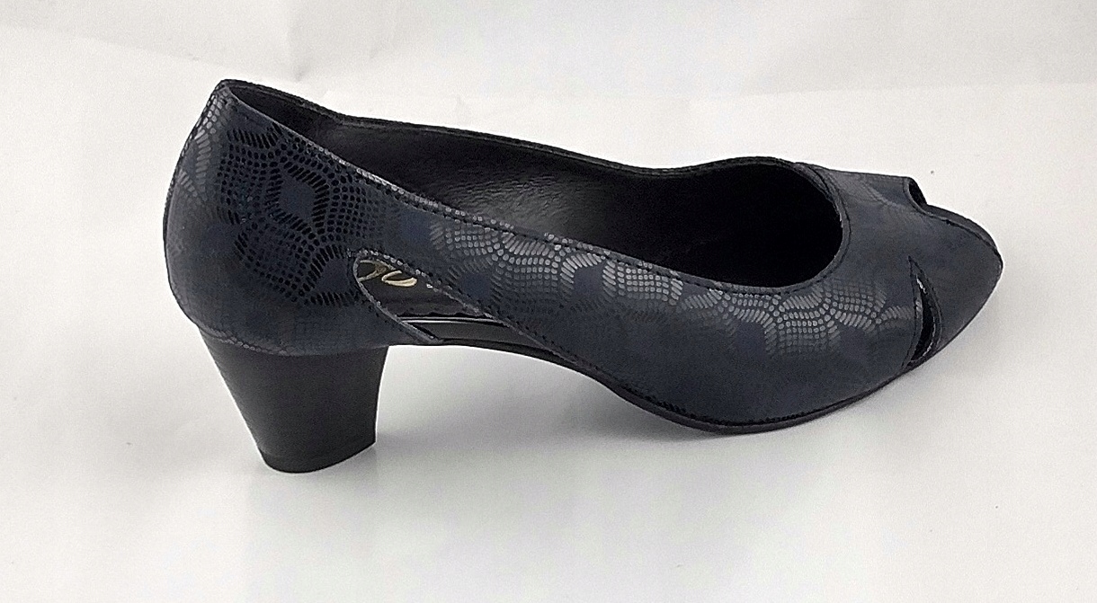 KAS-3216 STYLOWE WYGODNE CZÓŁENKA SKÓRA NAT 40 Kolor niebieski