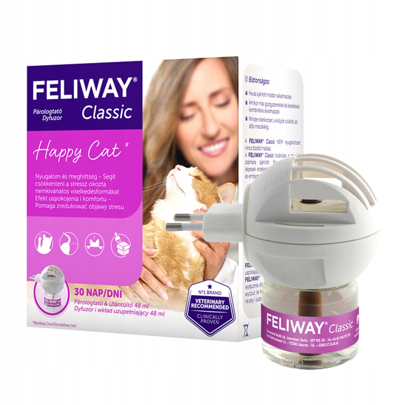 Levně Ceva Animal Health Polska Sp. Z O.o Feliway Classic Difuzér 48 ml