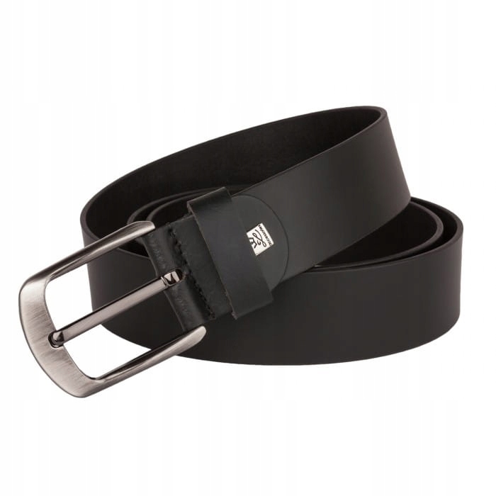 Lindenmann 266 Pasek Skórzany Czarny Duże Rozmiary