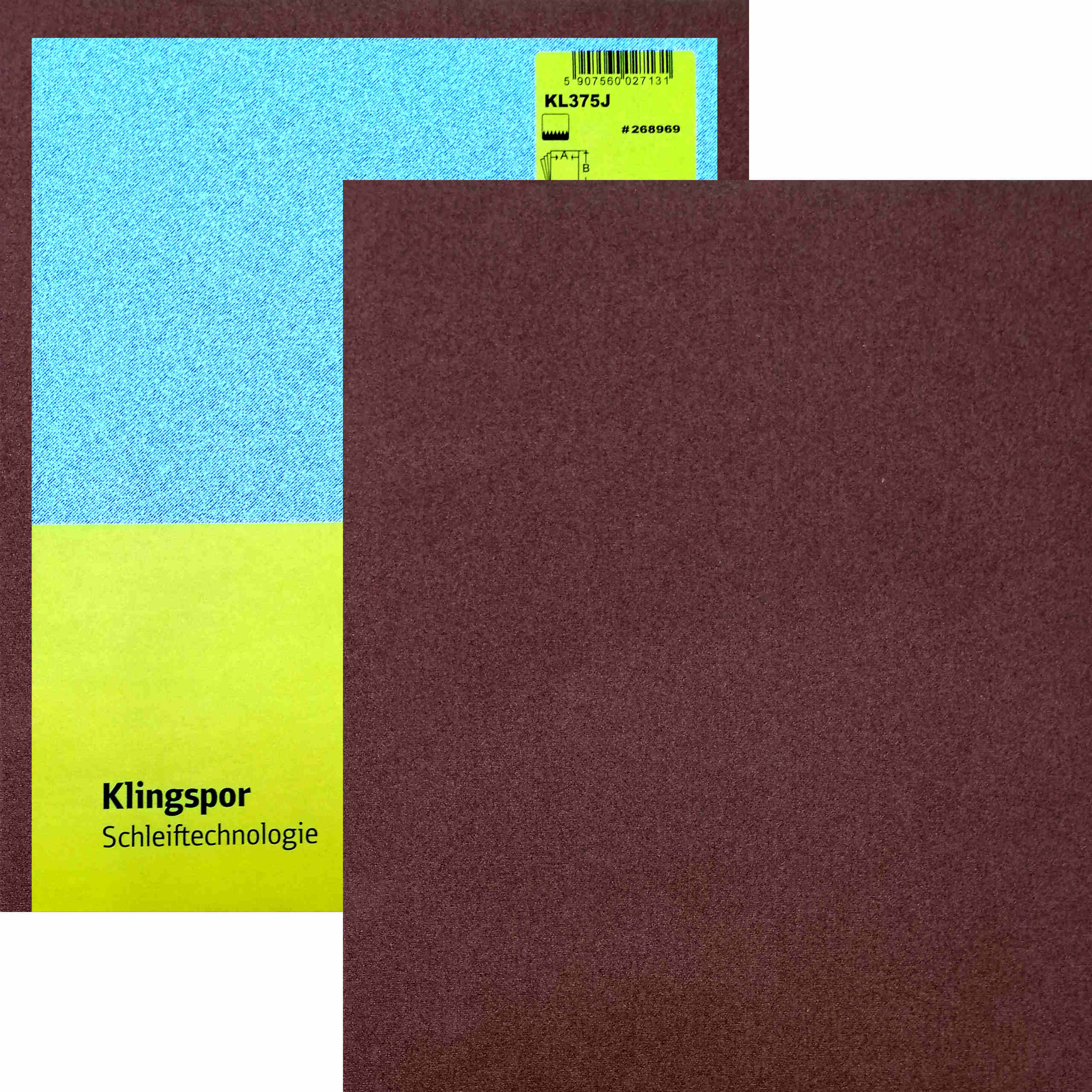 KLINGSPOR холст абразивный лист KL375J P220 50шт