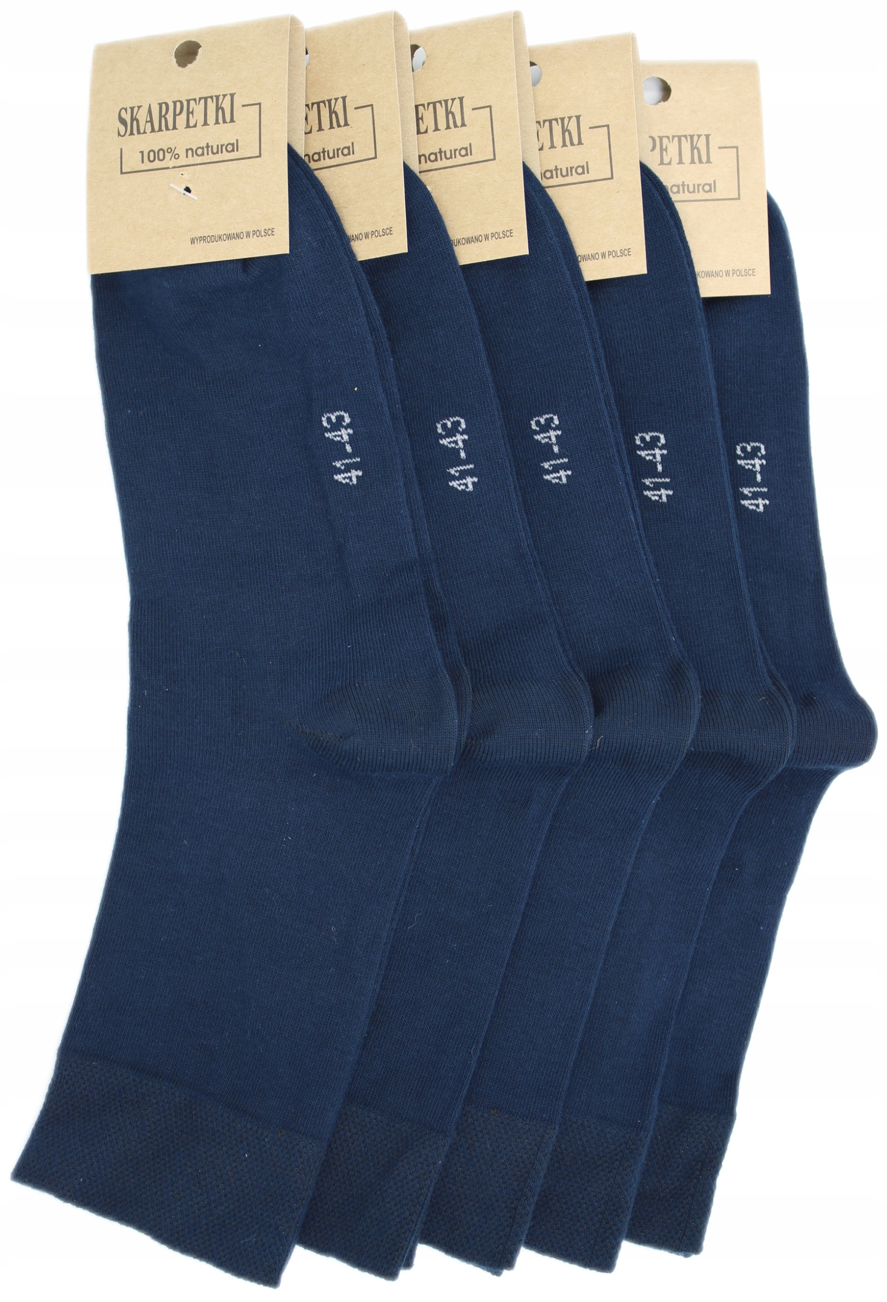 

5x Skarpety Bawełniane 41-43 Trwałe Produkt Polski
