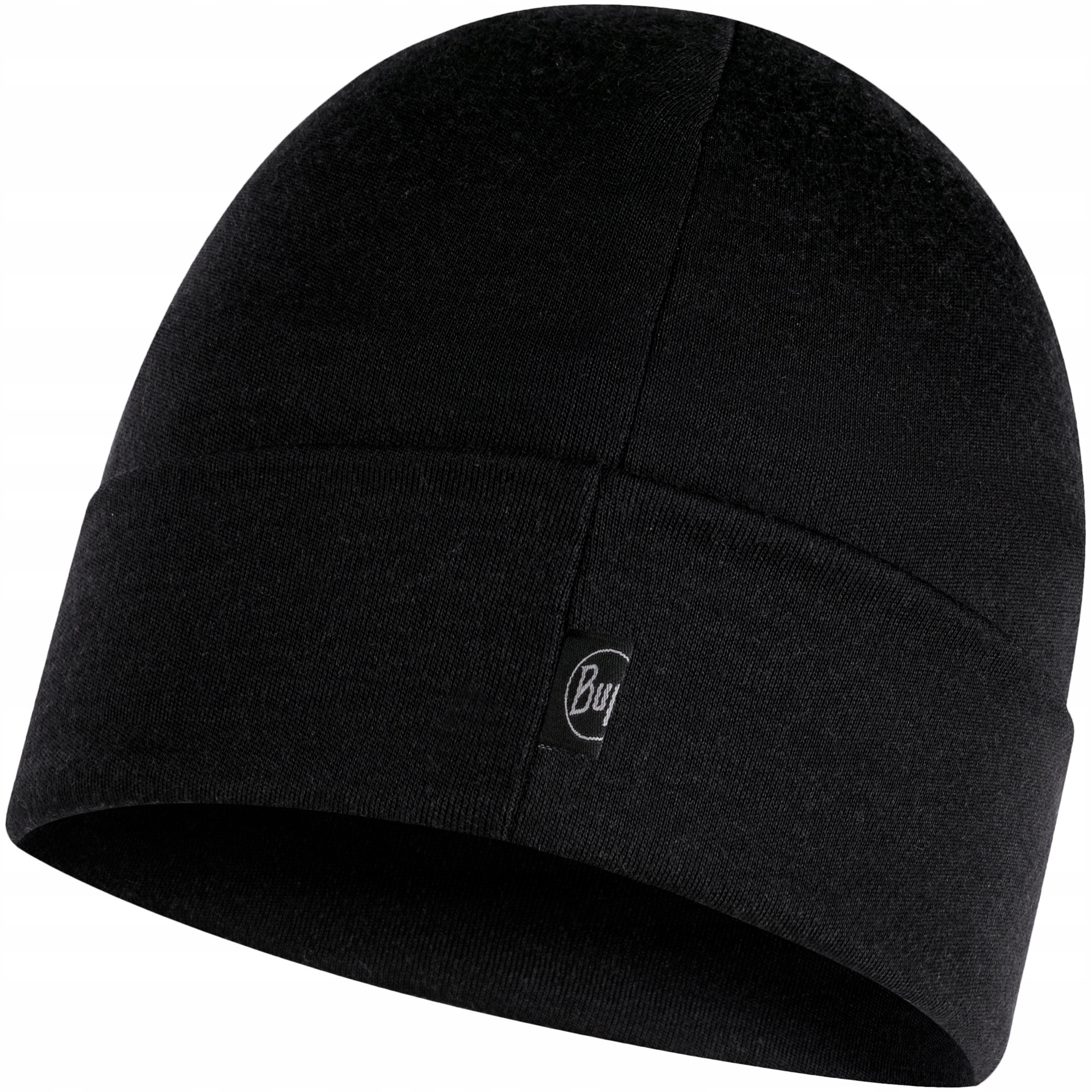 Buff Čepice z vlny Merino Heavyweight Beanie, barva černá